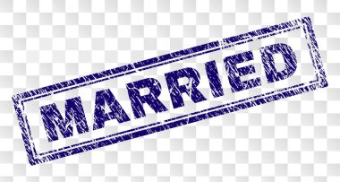 Grunge dikdörtgen damga evli