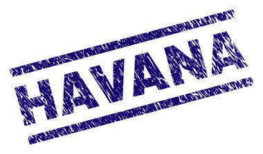 Grunge Havana damga mühür dokulu