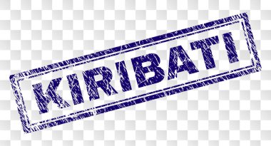 Çizik Kiribati dikdörtgen damgası