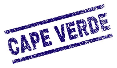 Grunge Cape Verde damga mühür dokulu