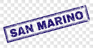 Çizik San Marino dikdörtgen damgası