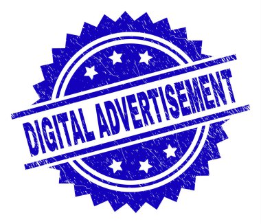 Dokulu dijital reklam damga mühür çizik