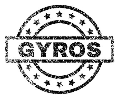 Çizik dokulu Gyros damga mühür