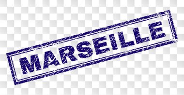 Çizik Marsilya dikdörtgen damgası