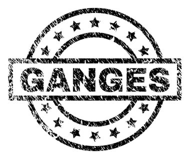 Grunge Ganj damga mühür dokulu