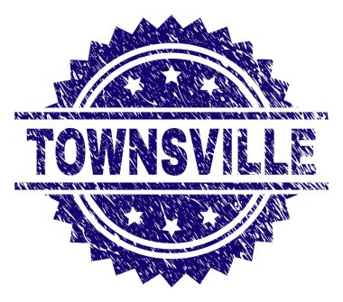 Dokulu Townsville damga mühür çizik