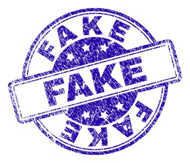 Dokulu grunge sahte damga mühür