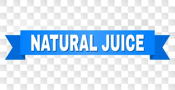Rayas azules con jugos naturales Leyenda — Vector de stock