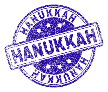 Çizik dokulu Hanukkah damga mühür