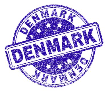 Grunge Danimarka damga mühür dokulu