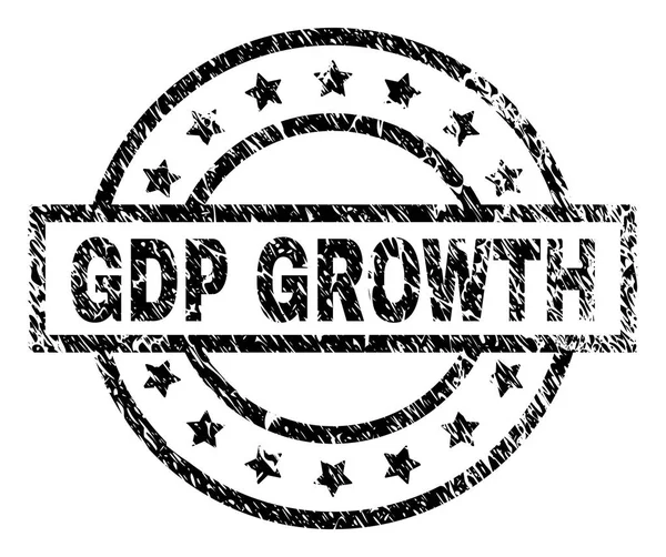 Grunge texturat PIB GROWTH timbru sigiliu — Vector de stoc
