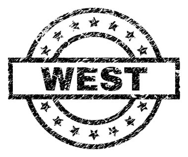 Dokulu Batı damga mühür çizik