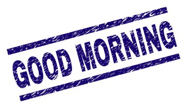 Çizik dokulu Günaydın damga mühür