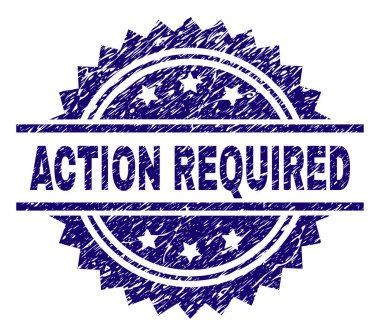 Grunge dokulu gereken eylem damga mühür