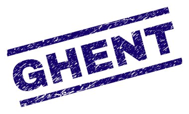 Dokulu Ghent damga mühür çizik