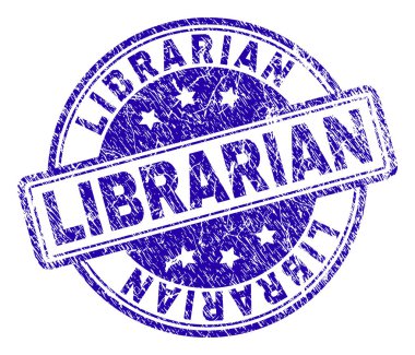 Dokulu kütüphaneci damga mühür çizik