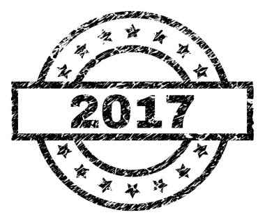 Dokulu 2017 damga mühür çizik