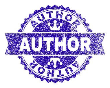 Dokulu yazar damga mühür kurdele ile çizik