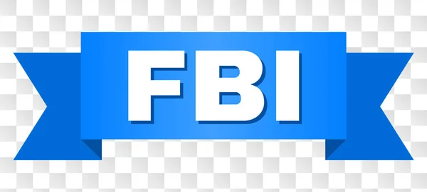 Listra azul com legenda do FBI —  Vetores de Stock