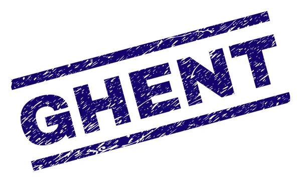 Dokulu Ghent damga mühür çizik