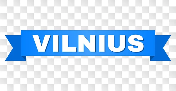 Синя смуга з підписом Вільнюс — стоковий вектор