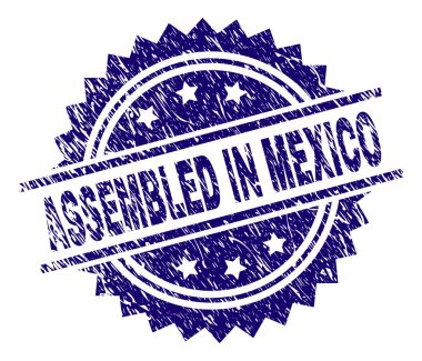 Grunge dokulu monte içinde Meksika damga mühür