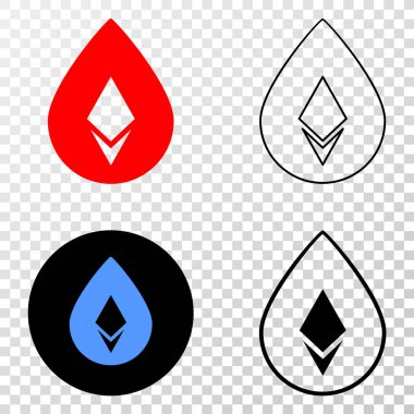 Kolaj Gradiented noktalı Crystal damla ve Grunged damgası