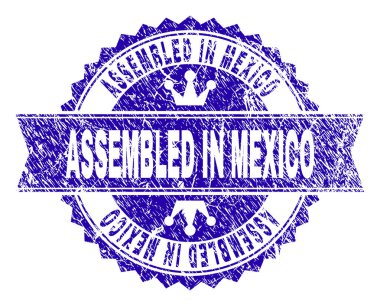 Meksika damga mühür kurdele ile toplandı dokulu çizik