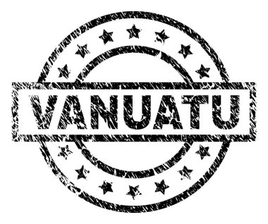 Grunge Vanuatu damga mühür dokulu