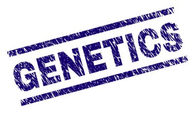 Grunge genetik damga mühür dokulu