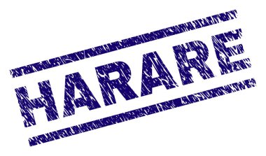 Grunge Harare damga mühür dokulu