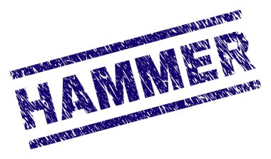 Grunge çekiç damga mühür dokulu