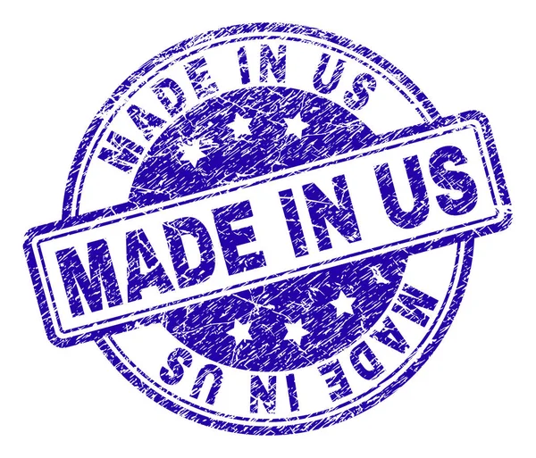 Grunge Textured MADE IN US Sigillo francobollo — Vettoriale Stock
