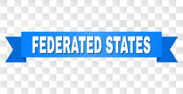 Blå rand med federerade stater titel — Stock vektor