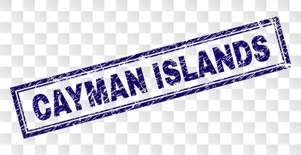 Grunge CAYMAN ISLANDS Rectángulo Sello — Vector de stock