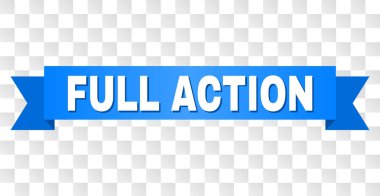 Tam eylem başlığı ile mavi şerit