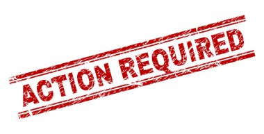 Damga mühür çizilmiş dokulu eylem gerekli