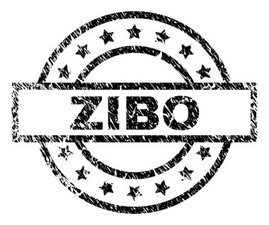 Dokulu Zibo damga mühür çizik