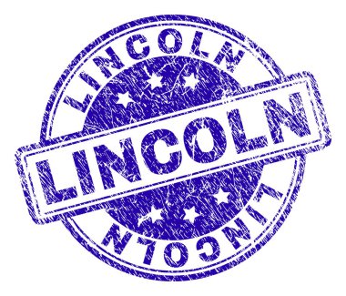 Grunge Lincoln damga mühür dokulu