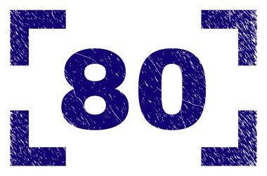 Dokulu 80 damga mühür köşeler arasında çizik