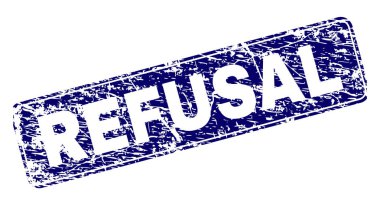 Yuvarlatılmış dikdörtgen damga grunge ret çerçeveli