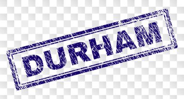 Grunge Durham dikdörtgen damgası