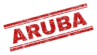 Grunge Aruba damga mühür dokulu