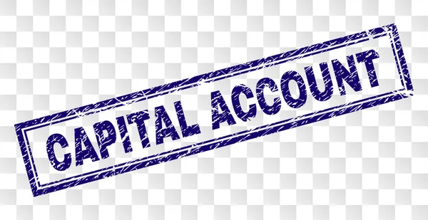 Grunge sermaye hesabı dikdörtgen damgası