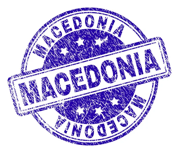 Grunge Makedonya damga mühür dokulu