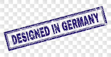 Almanya dikdörtgen pul tasarlanmış grunge