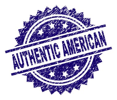 Dokulu otantik Amerikan damga mühür çizik