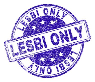 Grunge Lesbi tek damga mühür dokulu