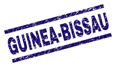 Grunge Gine-Bissau damga mühür dokulu