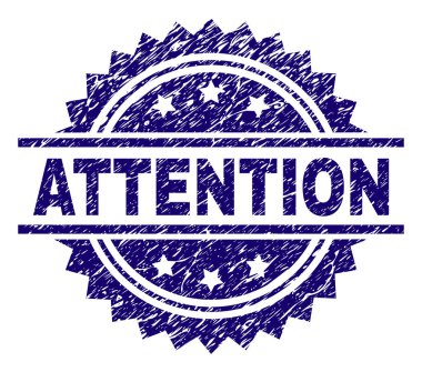 Grunge dikkat damga mühür dokulu